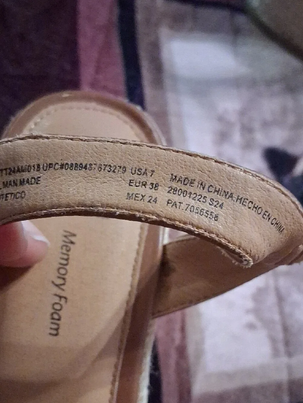 Time and Tru Braided Tan Wedge Sandals